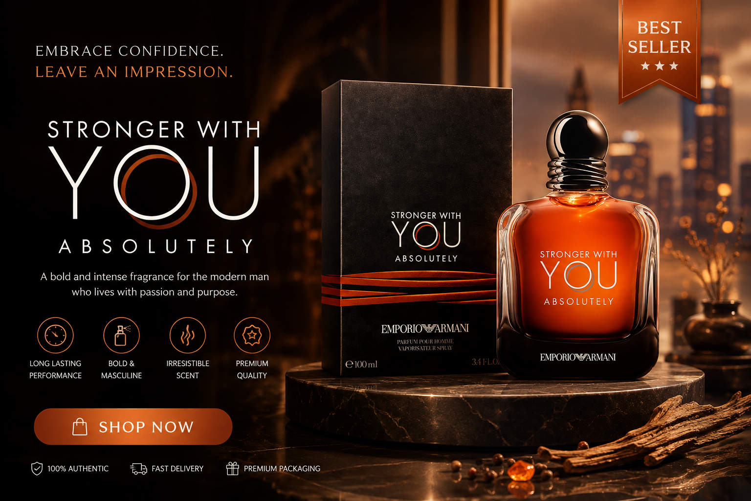 Emporio Armani Stronger With You Absolutely – Men’s Fragrance