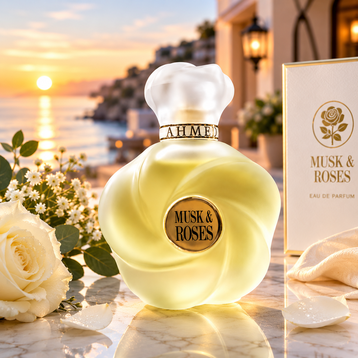 Ahmed Al Maghribi Musk & Roses Eau de Parfum 75ml