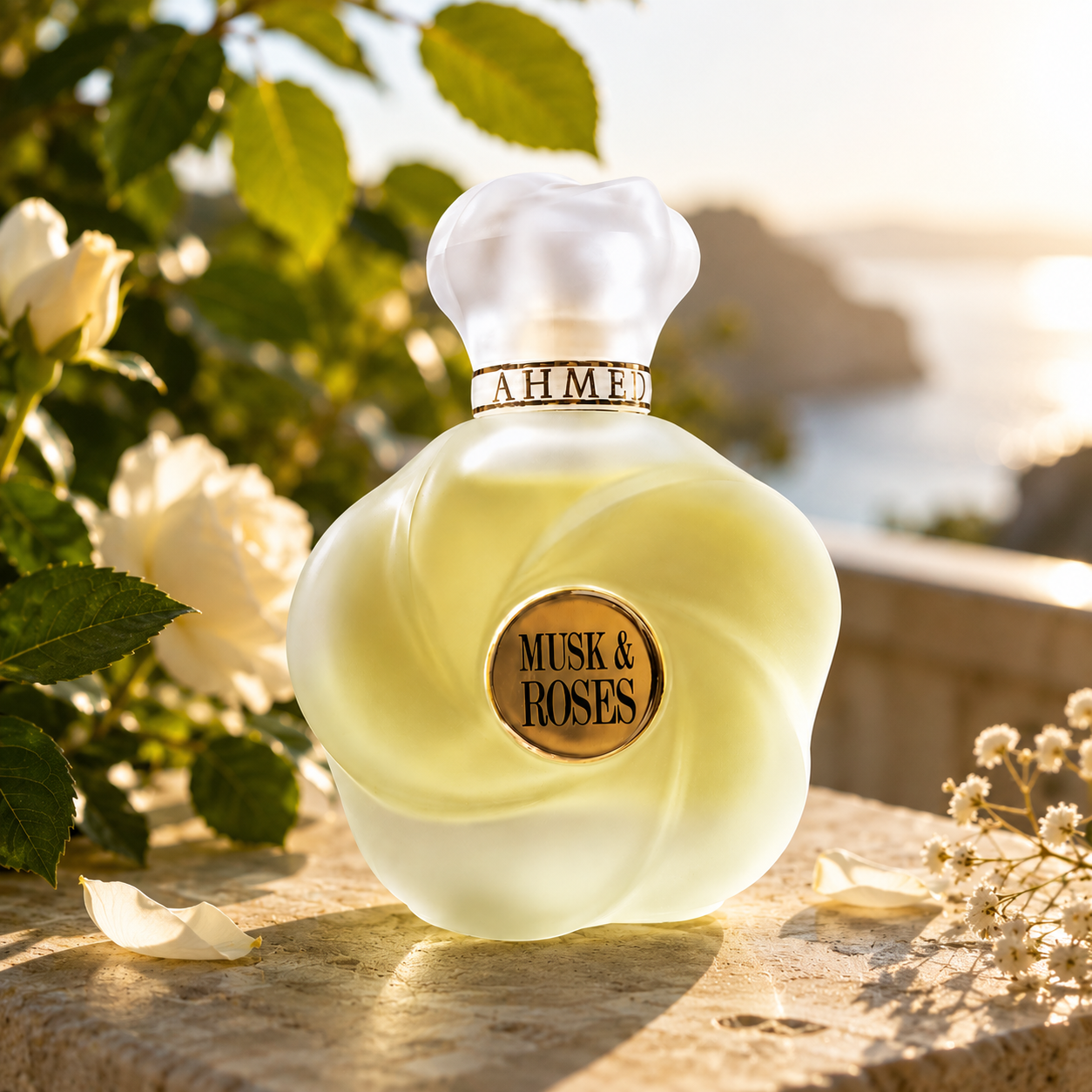 Ahmed Al Maghribi Musk & Roses Eau de Parfum 75ml