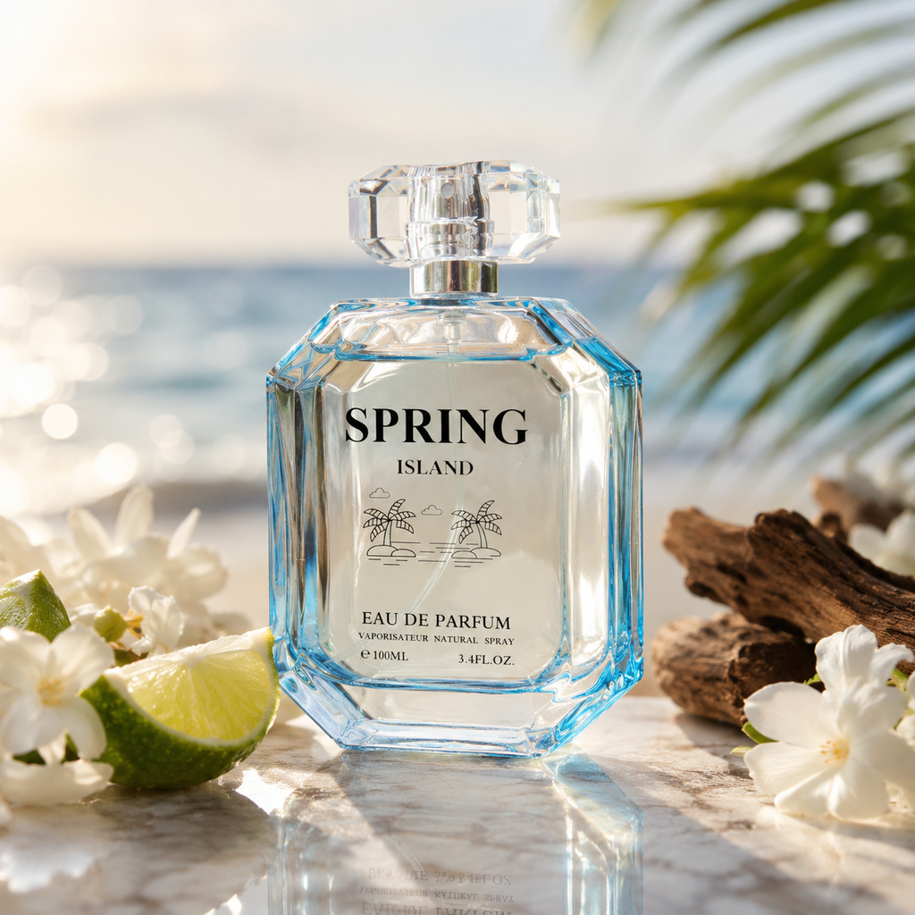 Spring Island Eau de Parfum 100ml | Fresh Aquatic Citrus Perfume | Long-Lasting Fragrance