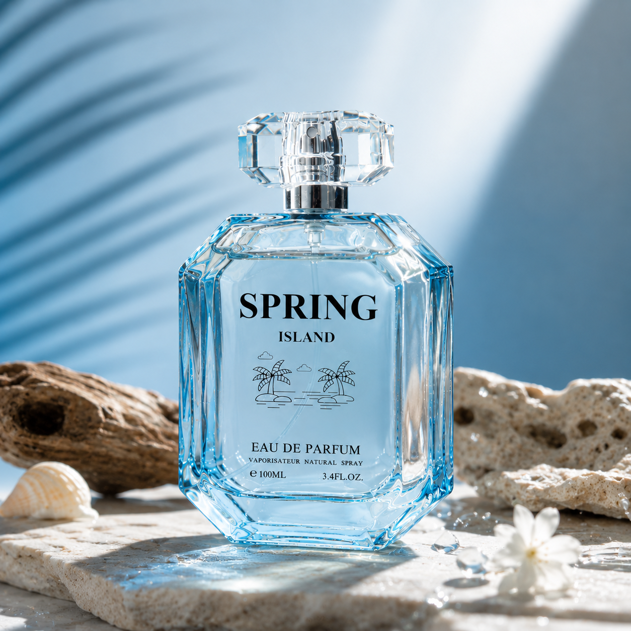 Spring Island Eau de Parfum 100ml | Fresh Aquatic Citrus Perfume | Long-Lasting Fragrance
