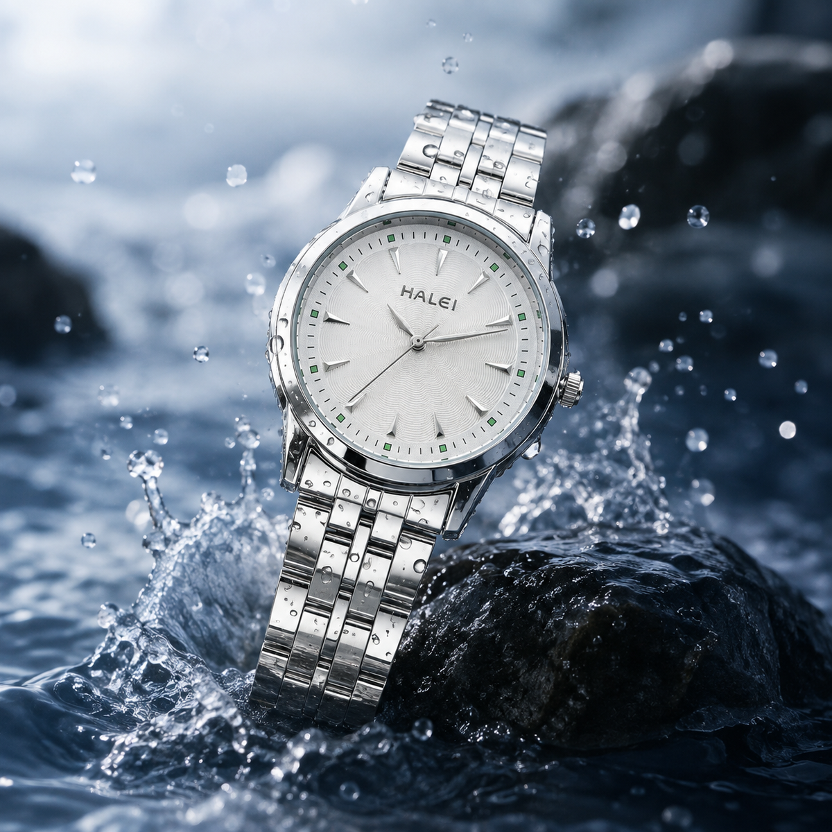 HALEI Men’s Stainless Steel Watch