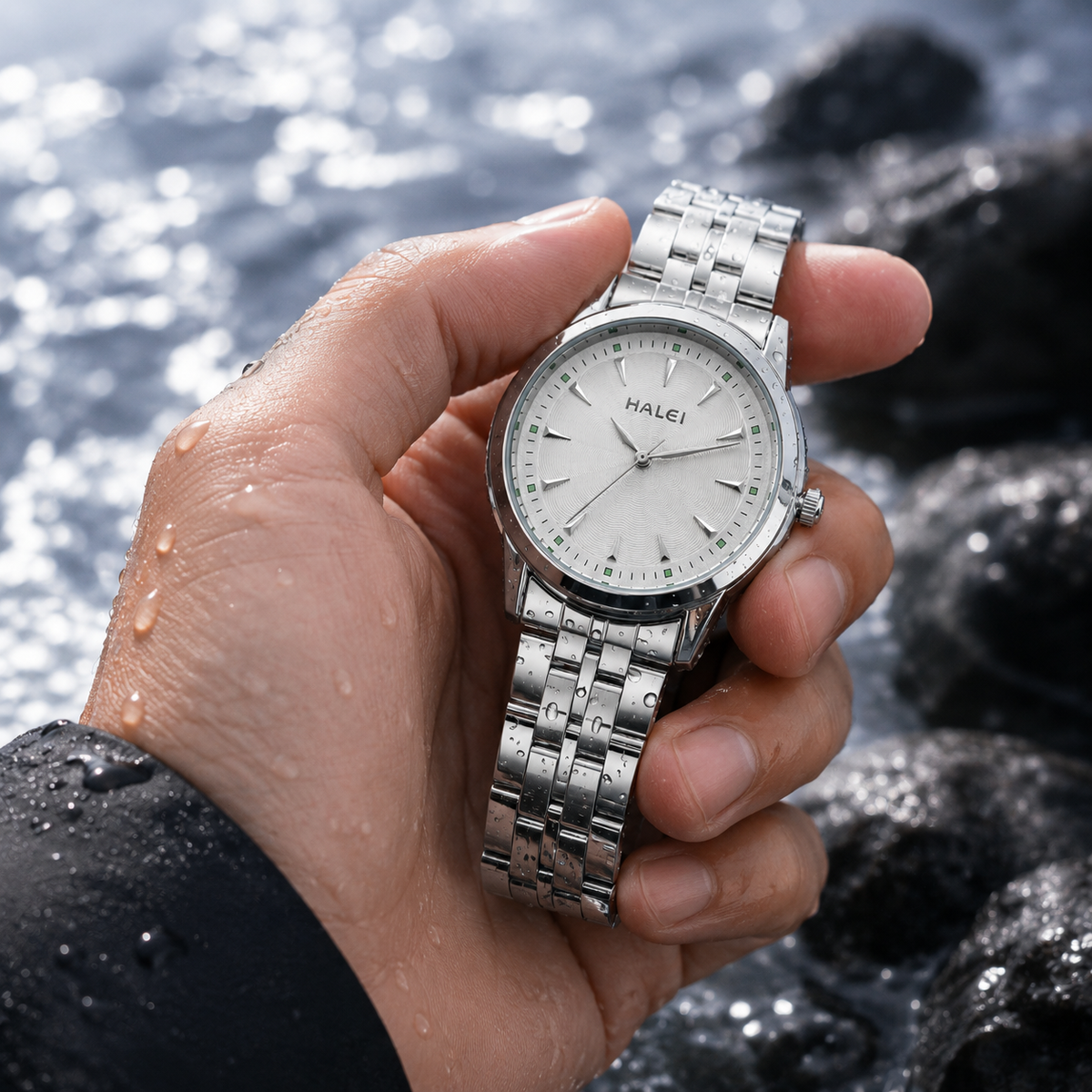HALEI Men’s Stainless Steel Watch