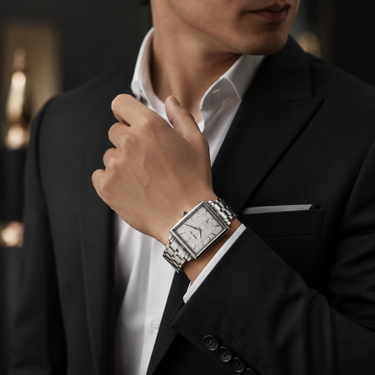 HALEI Men’s Stainless Steel Watch