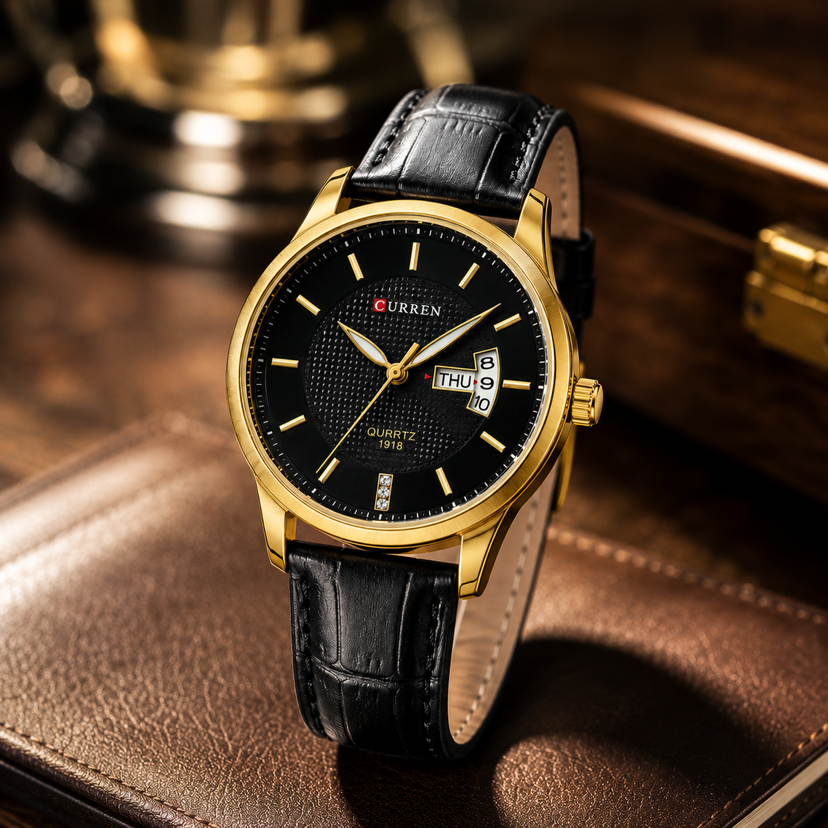CURREN Men’s Leather Watch