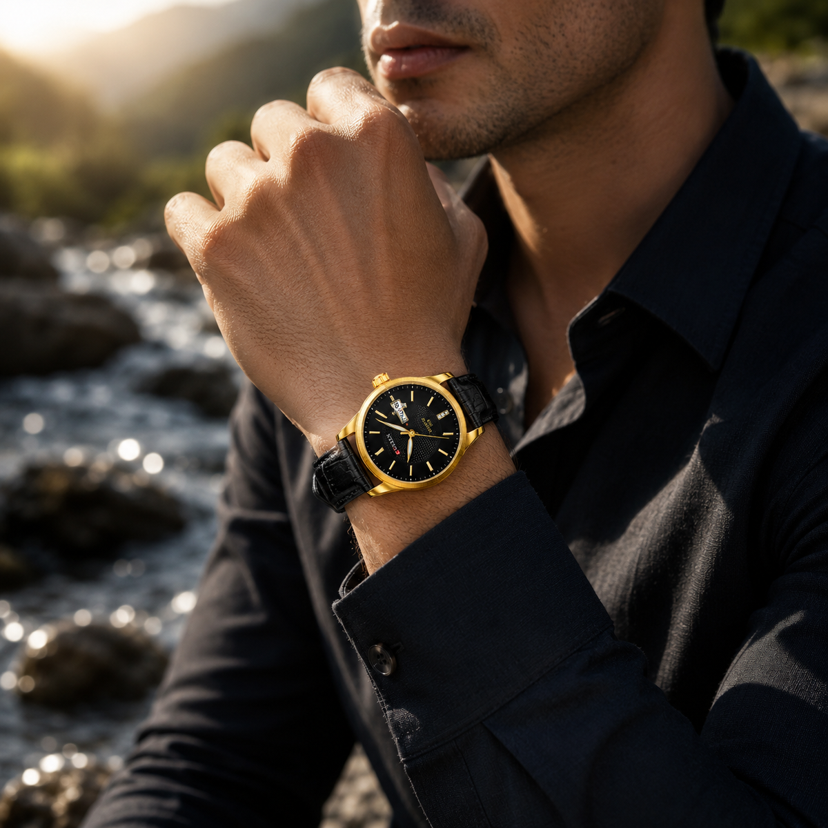 CURREN Men’s Leather Watch