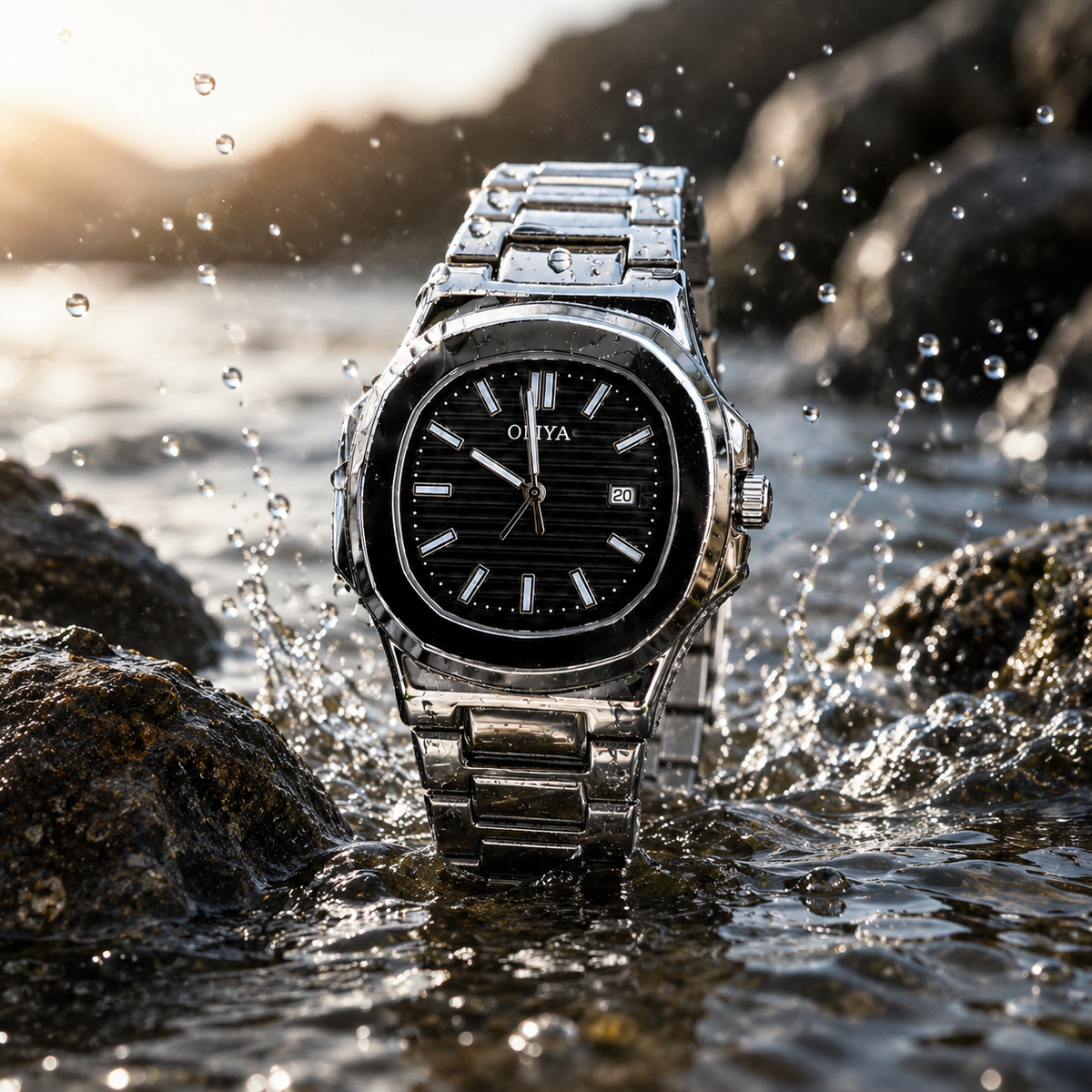 OLIYA Men’s Stainless Steel Watch