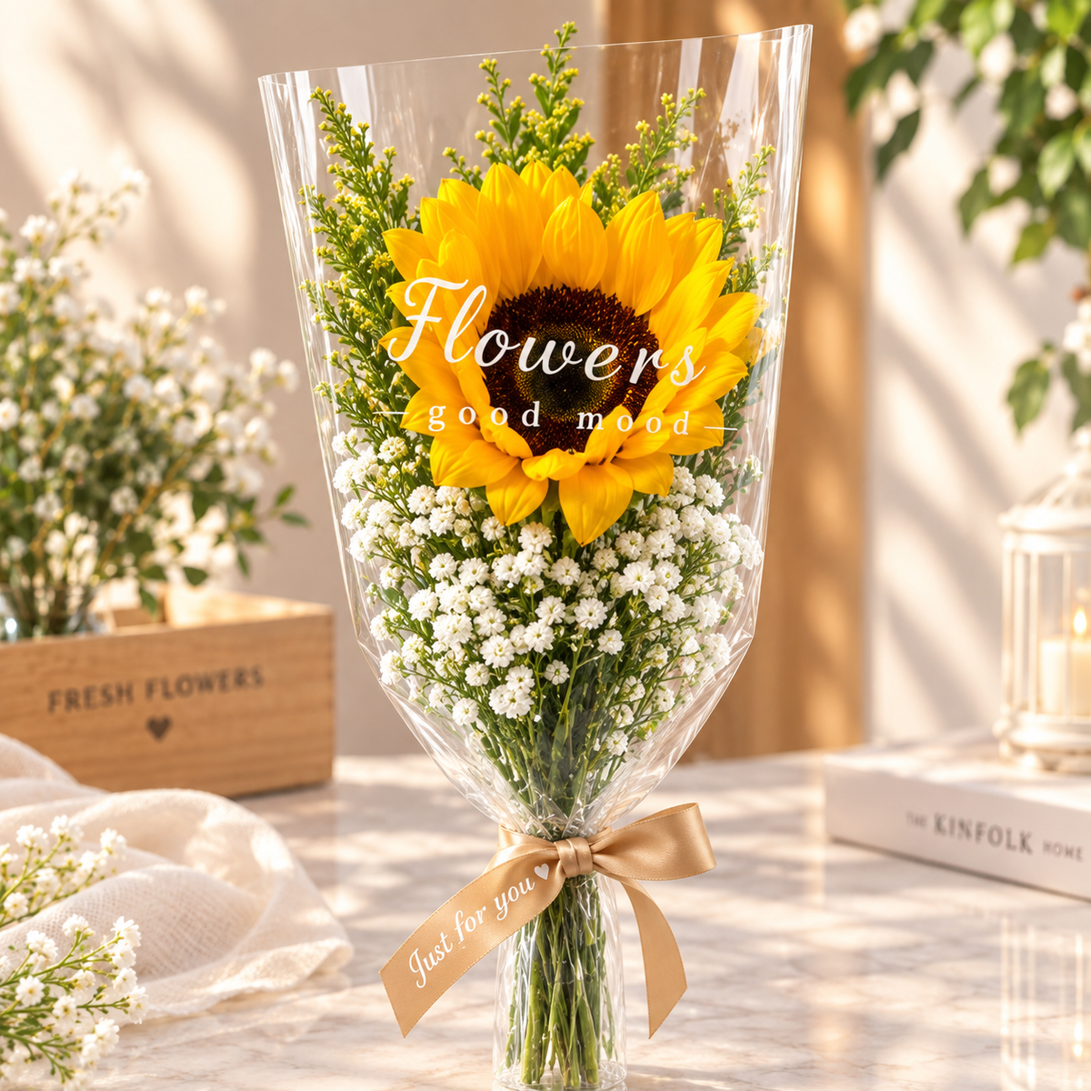 Sunflower Bouquet in Warm Light