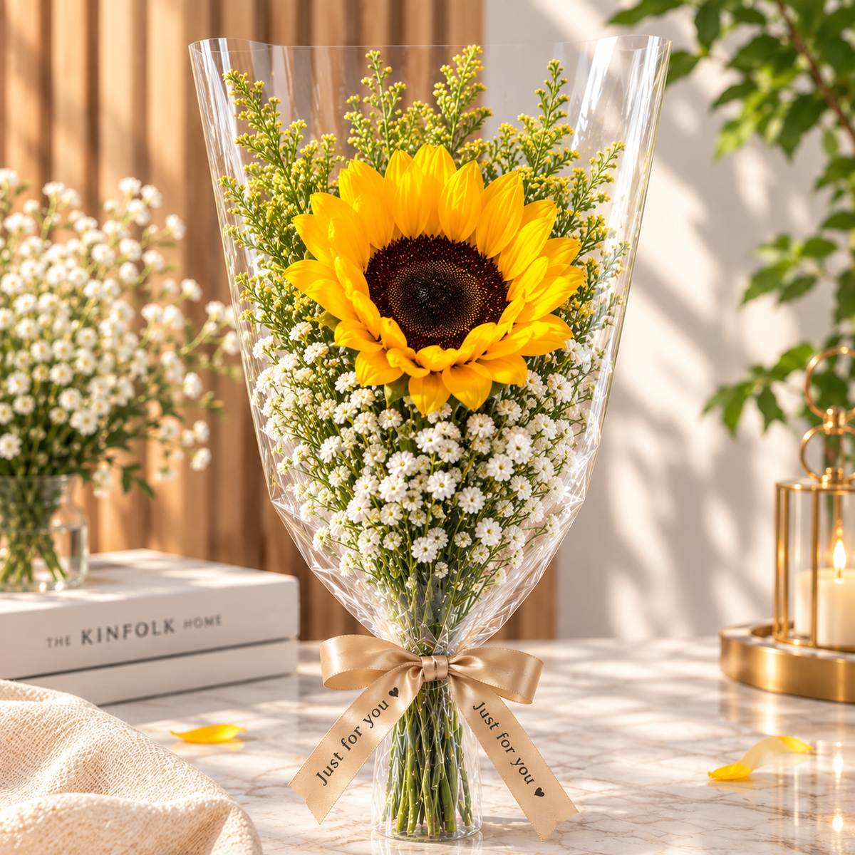 Sunflower Bouquet in Warm Light